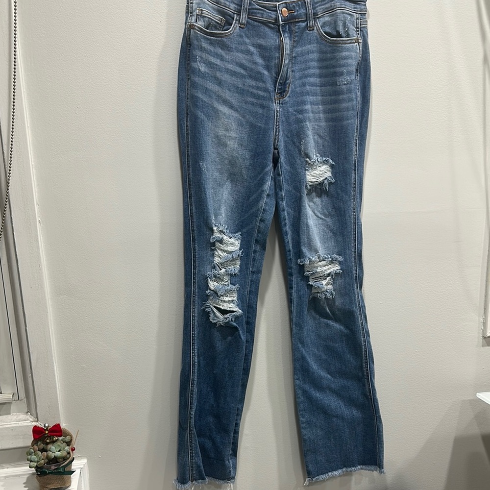 Distressed Blue Women's Jeans